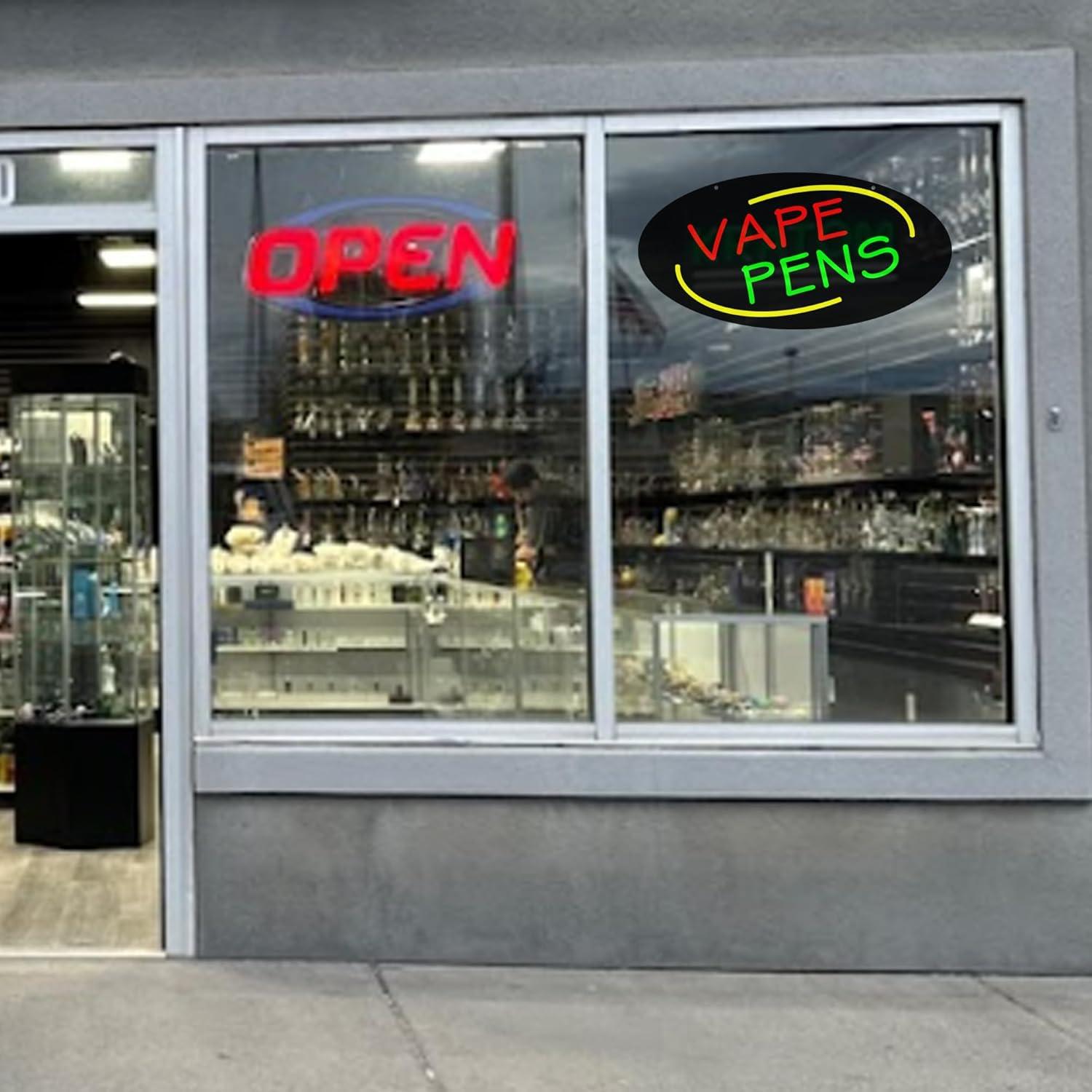 Letreiro Neon para Canetas Vap - Vaping Store avaliação e preço